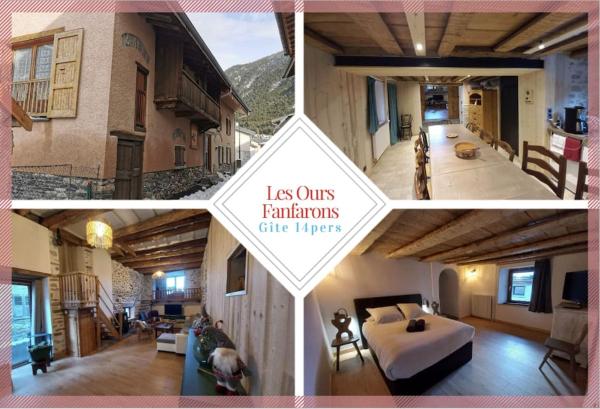 A la foto es mostra l'objecte Gîte 14 pers LesOursFanfarons spacieux chaleureux situat a la ciutat de Bramans.