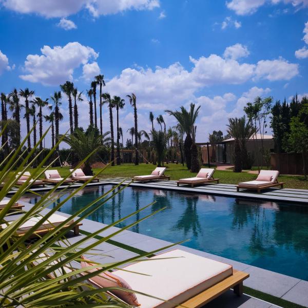 Auf dem Foto ist das Objekt Villa Oxygène Marrakech in der Stadt Marrakesch zu sehen.