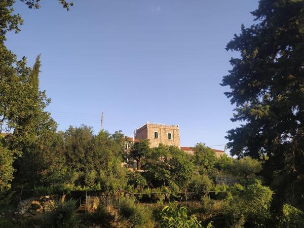 A la foto es mostra l'objecte Πύργος Καπουλέα situat a la ciutat de Leptíni.