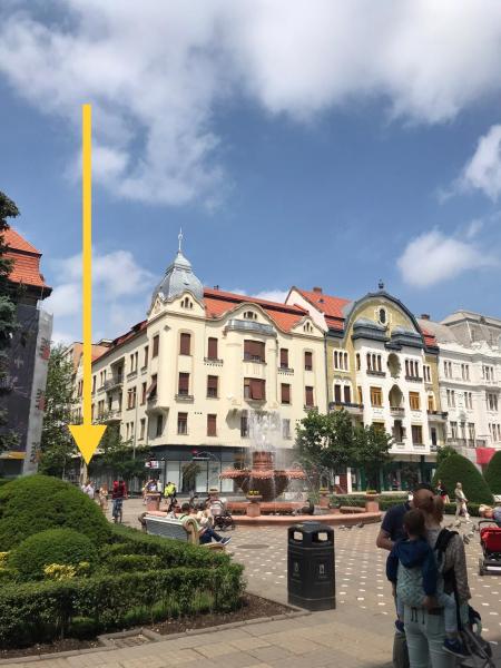 På bildet vises objektet Downtown apartment som ligger i byen Timişoara.