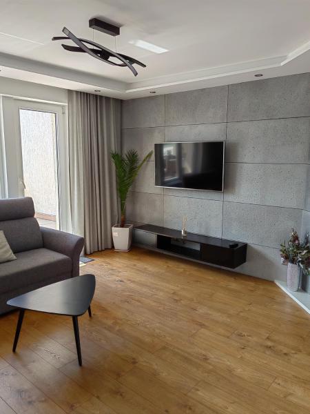 På billedet ses objektet Apartament nad jeziorem Sport i Rekreacja beliggende i byen Ełk.