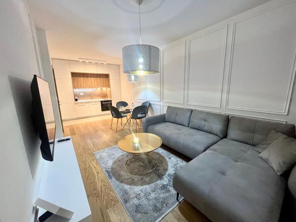 写真にはポドゴリツァ市にあるApartments Docleaが写っています。