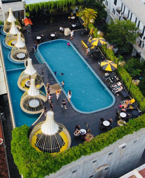 Op de foto is het object The Twizt - Lifestyle Hostel & Hotel te zien, gelegen in de stad Siem Reap.