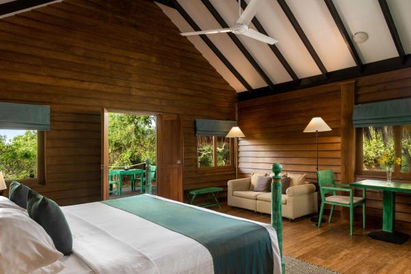 Auf dem Foto ist das Objekt Jetwing Jungle Lodge, A Luxury Reserve in der Stadt Yala zu sehen.