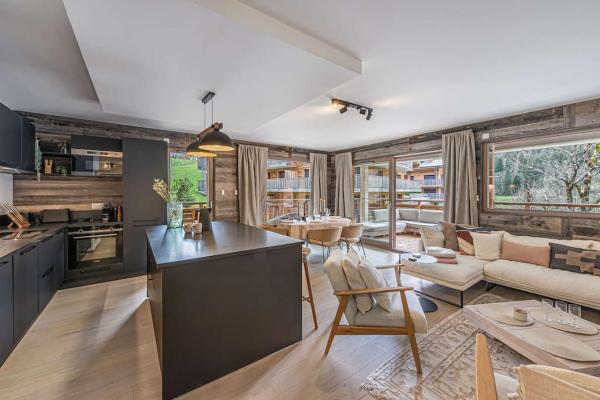 The photo shows the Quintessence - Apt B202 - BO Immobilier - Reduced prices on ski passes Châtel & Portes du Soleil located in the city of Châtel.