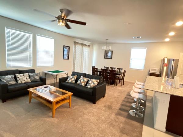 The photo shows the Spacious House, 5 bedrooms, Sleeps 12, Near Las Vegas Strip and Airport located in the city of Las Vegas.