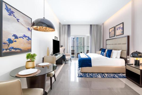 Na fotografii je vidět objekt Gala Guests - Stunning Studio Collection at Majestine near Burj Khalifa nacházející se ve městě Dubaj.
