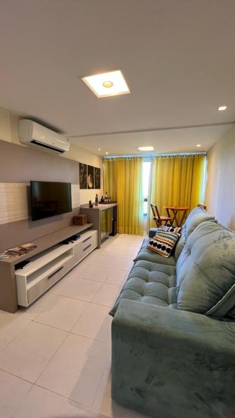 A la foto es mostra l'objecte Apartamento espetacular na MELHOR praia da Bahia, GUARAJUBA é uma das únicas praias com selo azul do Brasil -Luxo, lazer, diversão e tranquilidade! Projetado para que você tenha a melhor experiência em hospedagem - Condominio tipo resort, o mais procurado situat a la ciutat de Camaçari.