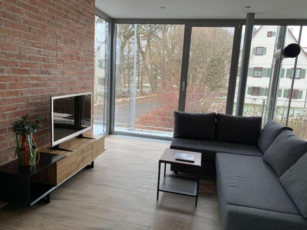 A la foto es mostra l'objecte Edle First Class Ferienwohnung situat a la ciutat de Andelfingen.
