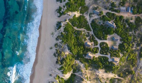 Nella foto è visibile l'oggetto Singila Ocean Lodge situato nella città di Cabo Guinjata.