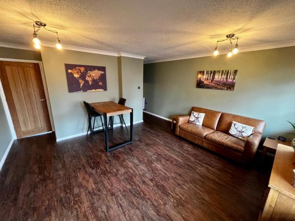 A la foto es mostra l'objecte Comfy, modern one bed apartment situat a la ciutat de Leiston.