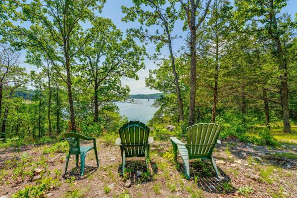 The photo shows the Fire Pit and Stunning Lake Views Shell Knob Home! located in the city of Shell Knob.