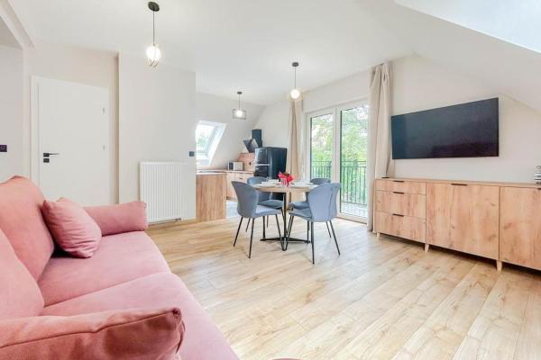 Na fotografii je vidět objekt Apartament Ptasi Śpiew 2 nacházející se ve městě Rabka.