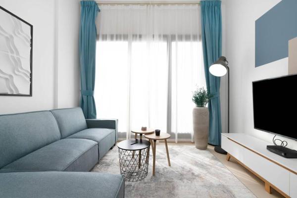 Na fotografii je vidět objekt Nice 1Bedroom - UNA Townsquare nacházející se ve městě Dubaj.