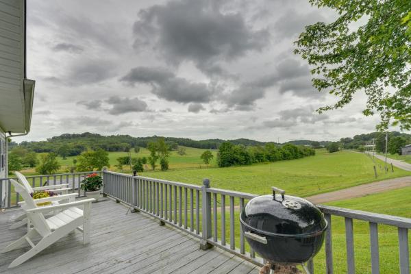 Na fotografii je vidět objekt Countryside Hideaway in Greeneville with Fire Pit! nacházející se ve městě Midway.