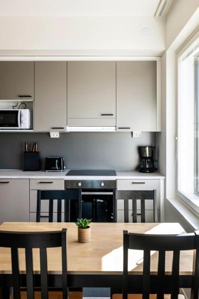 Na fotografii je vidět objekt Kotimaailma Apartments Loimu III nacházející se ve městě Oulu.