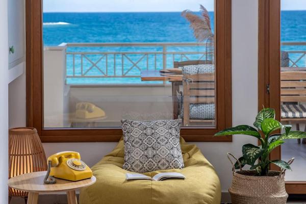 照片显示了位于Lygaria市的Diamanti Residence Beachfront Yellow apt-Ligaria物件。