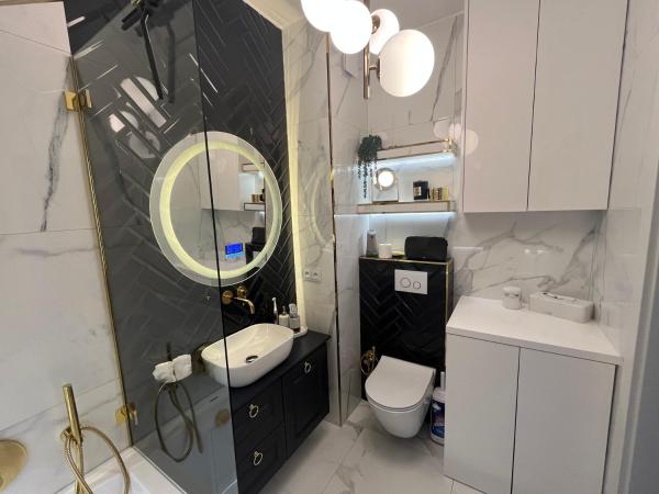 Na fotografii je vidět objekt Apartament nad Iławką nacházející se ve městě Iława.