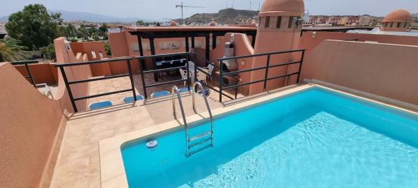 Apartamentos Paraiso Vera Playa, Ed Palmerston, Atico K A Pie De Playa, Piscina Privada En Solarium, Wifi - Vera