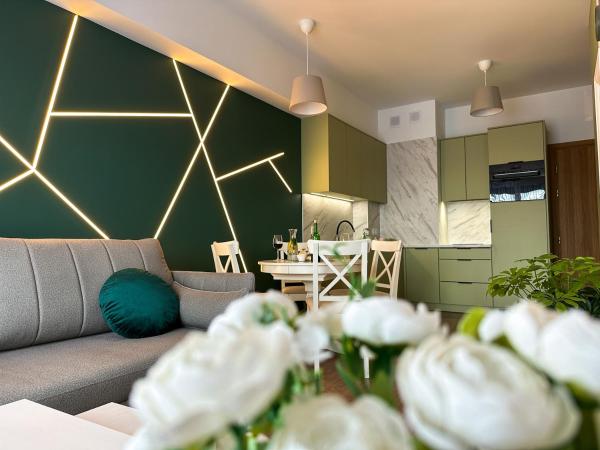 Kuvassa näkyy kohde Szmaragd Apartament - Zator Energylandia, joka sijaitsee kaupungissa Zator.