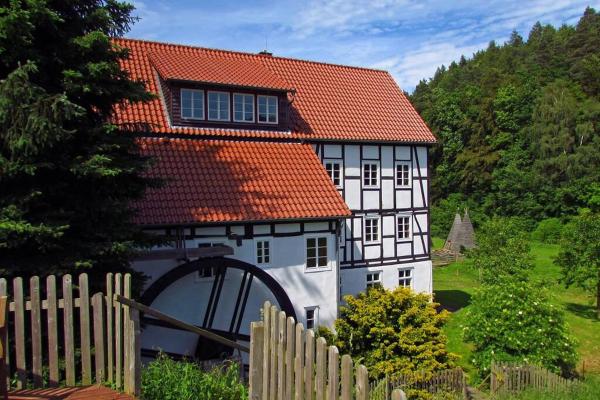 På billedet ses objektet Historische romantische Mühle beliggende i byen Waldeck.