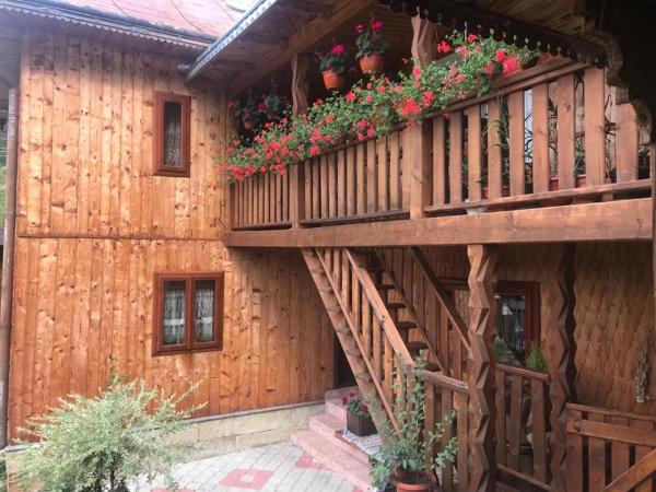 The photo shows the Pensiunea Agroturistica Casa Coliniţa located in the city of Vatra Moldoviţei.