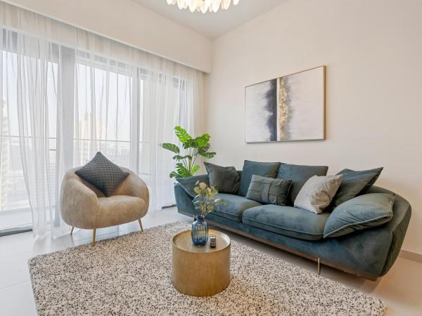 Na fotografii je vidět objekt Pleasing 1BR in Burj Royale - Downtown Dubai nacházející se ve městě Dubaj.