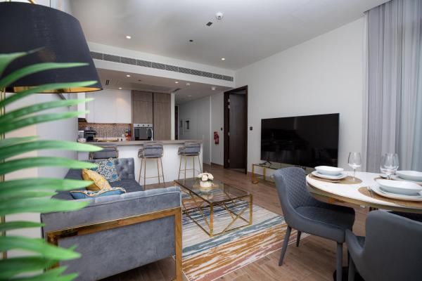 Na fotografii je vidět objekt LUXURY 1 BR Apartment at Marina Gate Jumeirah Living nacházející se ve městě Dubaj.