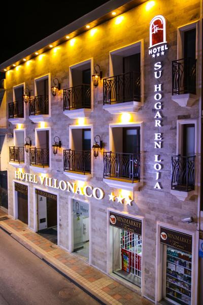 På billedet ses objektet Hotel Villonaco beliggende i byen Loja.