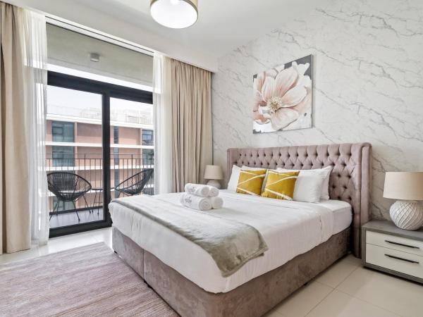 Na fotografii je vidět objekt Fantastic 1 BR in Park Point - Dubai Hills nacházející se ve městě Dubaj.