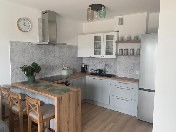 Na fotografii je vidět objekt Apartament Smile nacházející se ve městě Tomice.