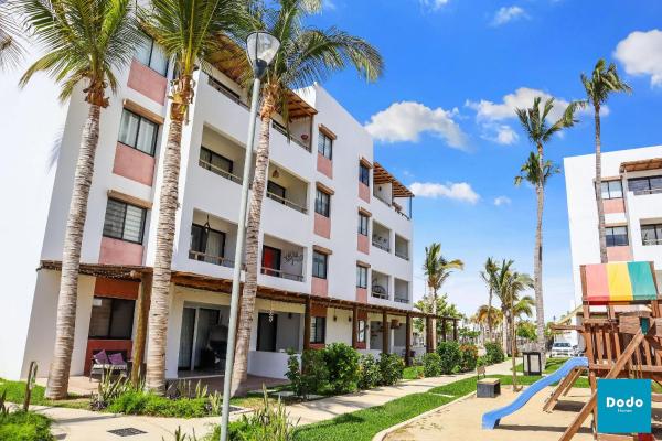 Residencial privado con alberca a 3 min. de la playa