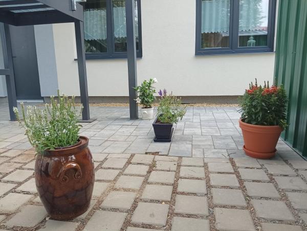 På billedet ses objektet Apartmány MANDLE beliggende i byen Hustopeče.