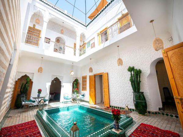 På billedet ses objektet Riad La Croix Berbere beliggende i byen Marrakech.