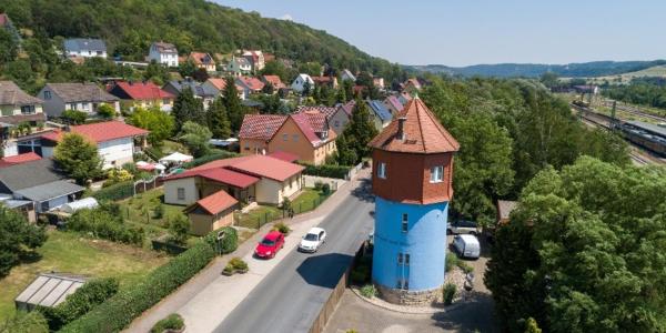 På bilden syns objektet Wasserturm Großheringen som ligger i staden Großheringen.