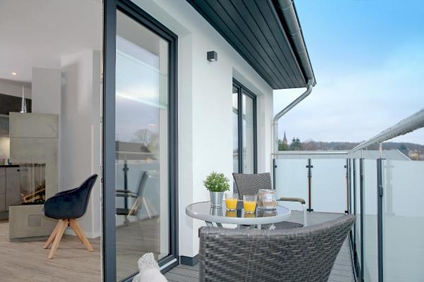 A la foto es mostra l'objecte Ferienwohnung Ostseetraum situat a la ciutat de Zinnowitz.