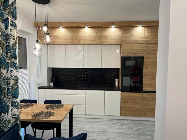 A la foto es mostra l'objecte Apartament Korczak Park situat a la ciutat de Kościelna Wieś.