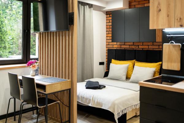 Nella foto è visibile l'oggetto Bedthoven lofts you! Self Check-in & Parking situato nella città di Tychy.