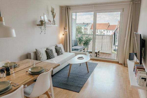 TRABER APARTMENTS 1 SZ Zentral Ruhig Balkon, Lipsko