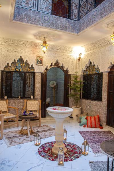 En la foto se muestra el objeto Riad Hayat ubicado en la ciudad de Marrakech.