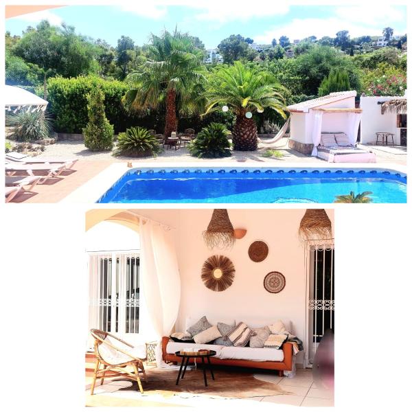 På billedet ses objektet Privat 3bedroom Villa casa Karolida, Only 2,5 km from Arenal beliggende i byen Jávea.