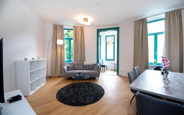 Na zdjęciu widoczny jest obiekt Halle - Zentral - Terrasse - Weber Grill położony w mieście Halle (Saale).