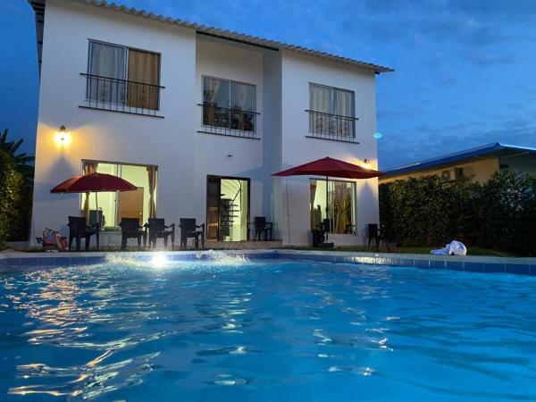Auf dem Foto ist das Objekt Casa Campestre La Victoria piscina privada, wifi in der Stadt Ricaurte zu sehen.