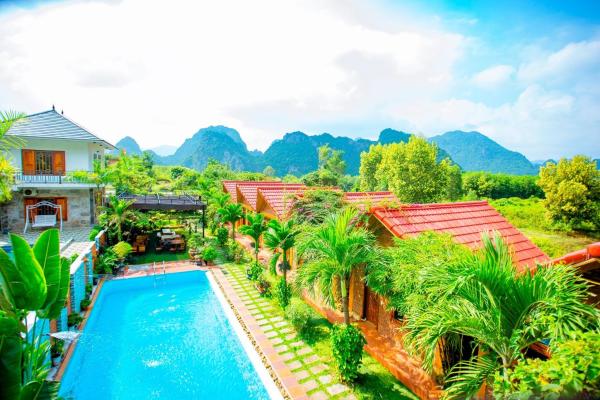 A la foto es mostra l'objecte Hillside View Bungalow Homestay situat a la ciutat de Tam Trang.
