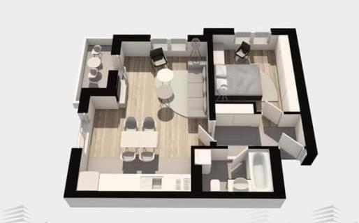 The photo shows the Apartman Ranka located in the city of Ivanići.