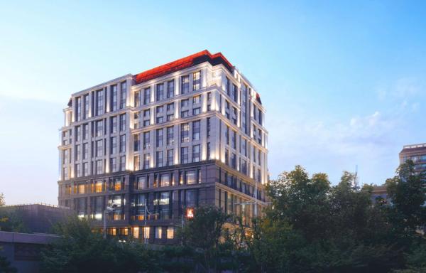 A la foto es mostra l'objecte Hilton Beijing Wangfujing situat a la ciutat de Pequín.