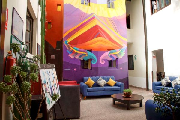 På billedet ses objektet Bear Packer Hostel beliggende i byen Cusco.