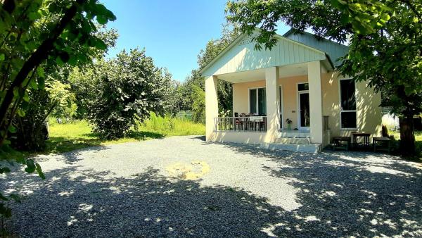 The photo shows the Sweety Village located in the city of Nohurqışlaq.