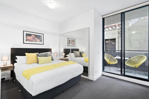 A la foto es mostra l'objecte 'Studio Elizabeth' A Central Balcony Retreat situat a la ciutat de Melbourne.