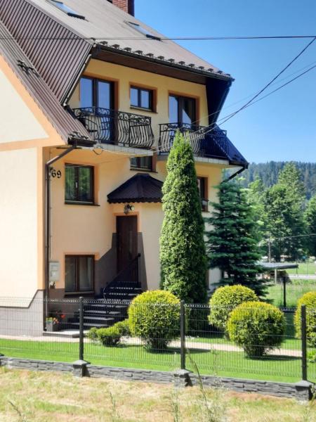 A la foto es mostra l'objecte Pokoje Gościnne - Pieniny situat a la ciutat de Sromowce Niżne.